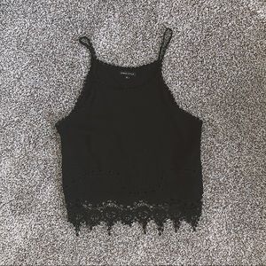 Black Crotchet Top